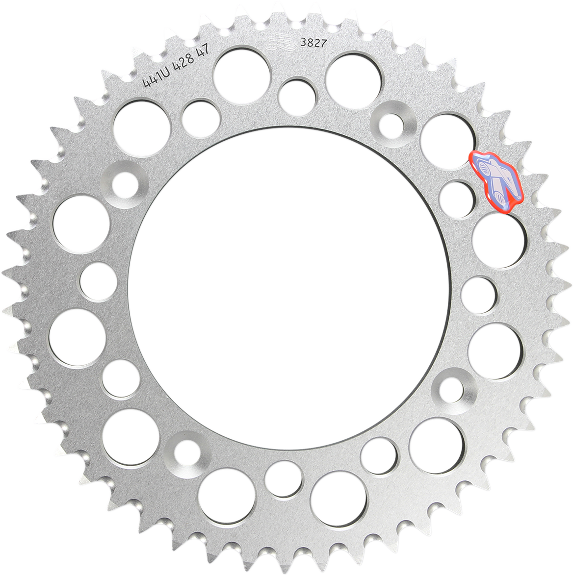 Renthal Rear Sprocket - Aluminum - 47 Tooth - Silver - Gas Gas/Husqvarna/KTM