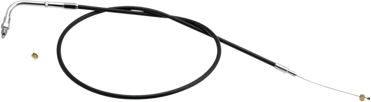 S&S Cycle Black Vinyl Idle Cable - 42" - Black