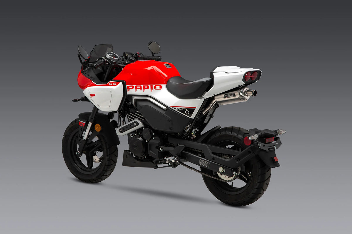 Yoshimura PAPIO SS/CL 24-25 RS-9 Stainless Slip-On Exhaust, W/ Aluminum Muffler