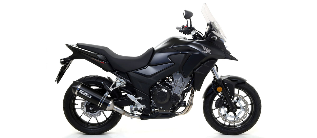 Arrow 71859AKN Race-Tech Approved Aluminium Dark Slip On With Carbon End Cap