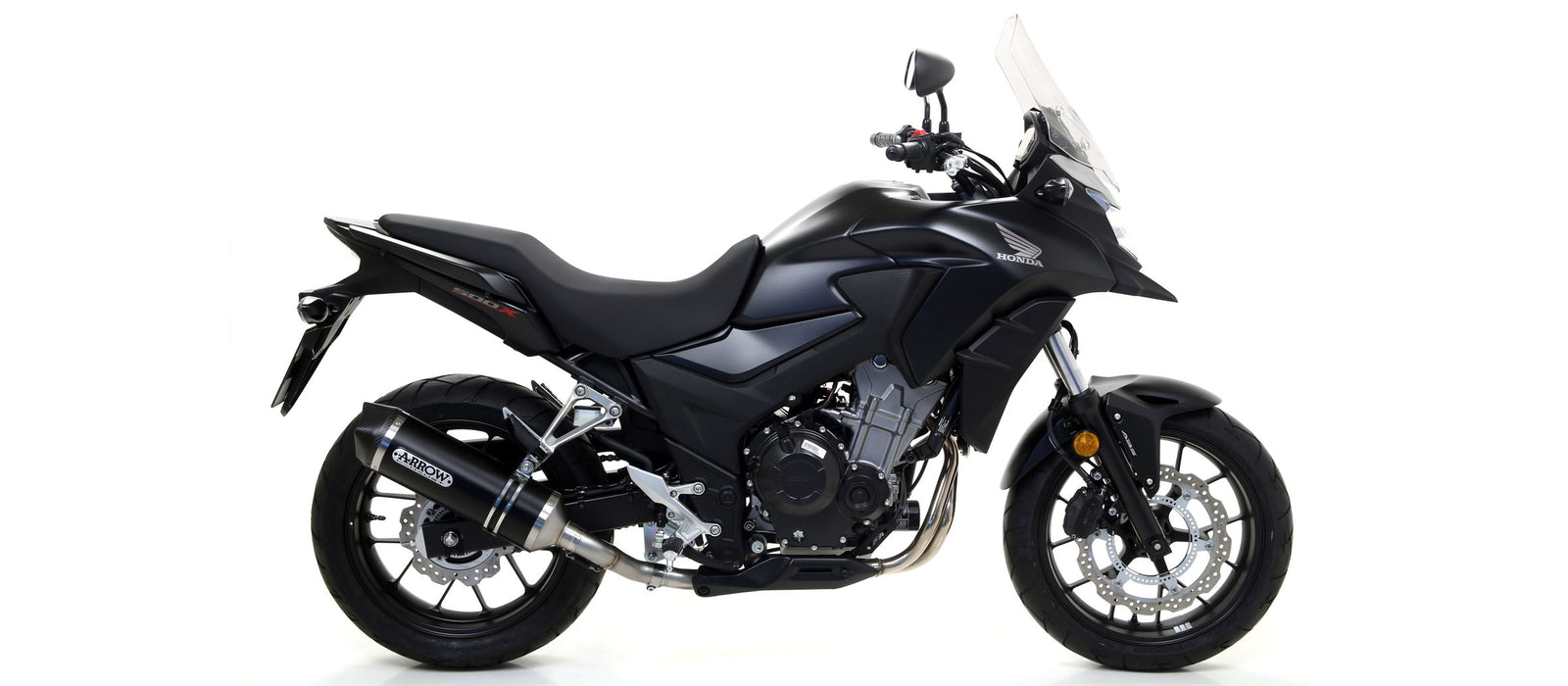 Arrow 71859AKN Race-Tech Approved Aluminium Dark Slip On With Carbon End Cap