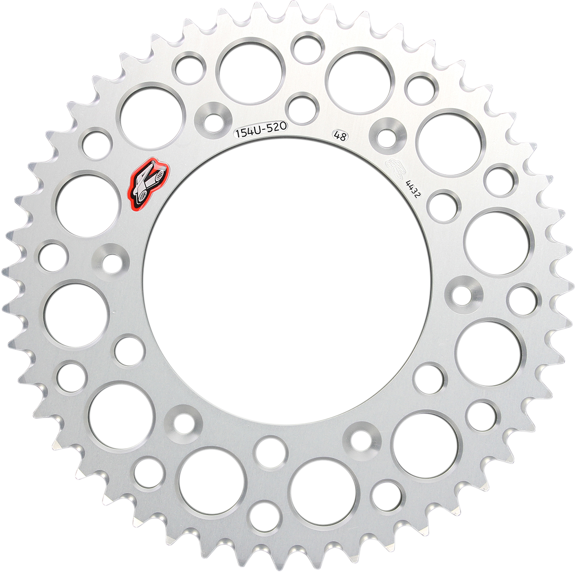 Renthal Rear Sprocket - Aluminum - 48 Tooth - Silver - Honda
