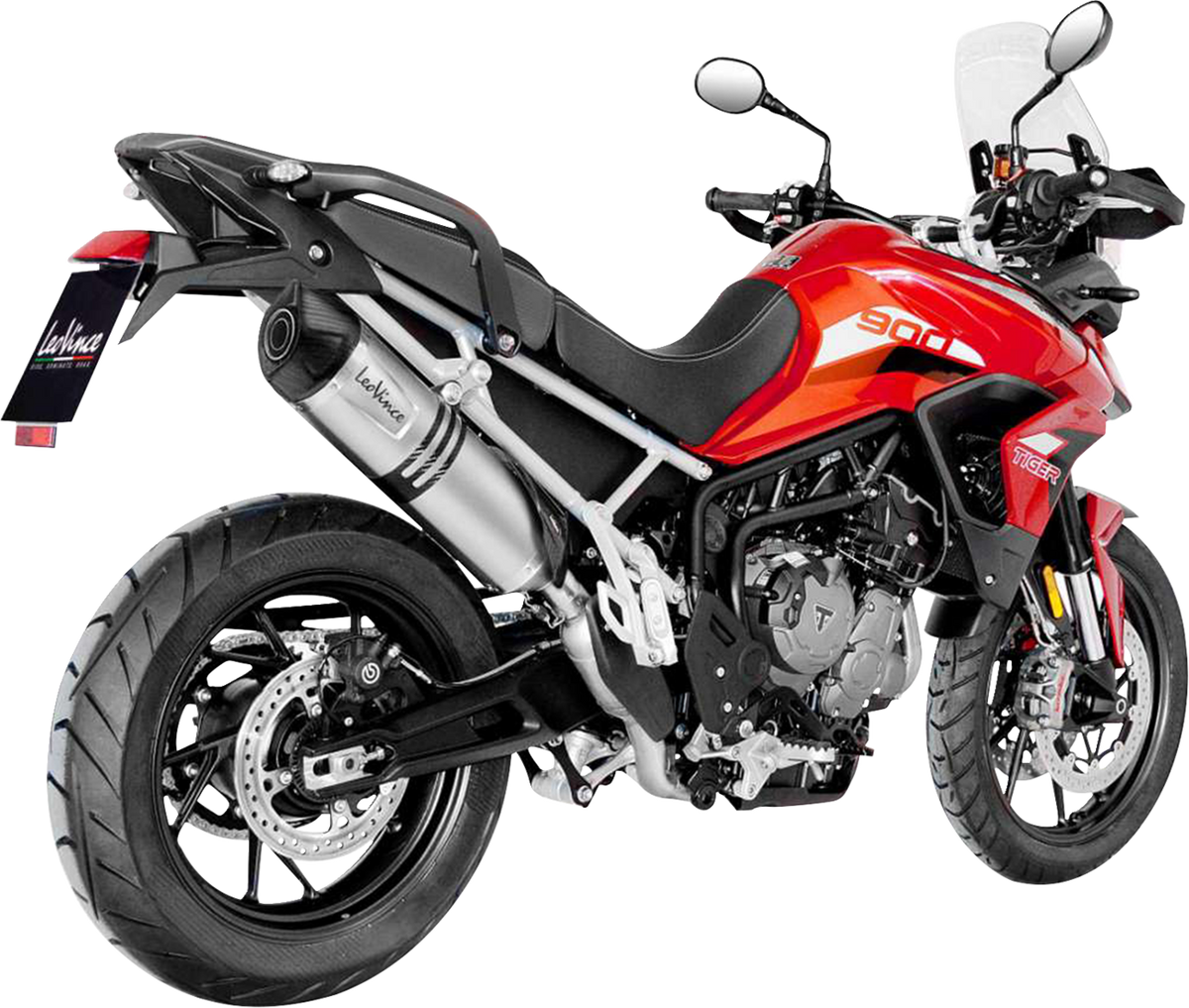 LeoVince LV One Evo Slip-On Muffler - Stainless Steel - Tiger 900