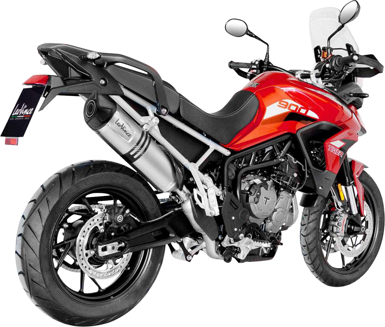 LeoVince LV One Evo Slip-On Muffler - Stainless Steel - Tiger 900