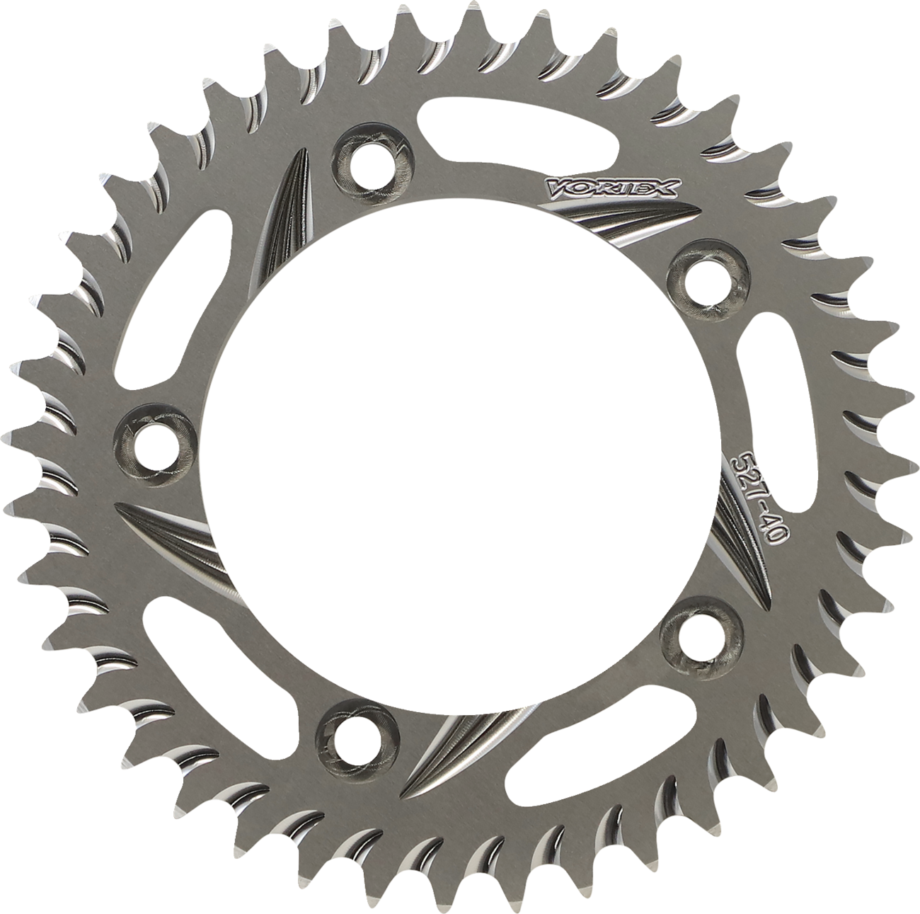 Vortex Rear Sprocket - Aluminum - 40 Tooth - Silver - Suzuki/Triumph
