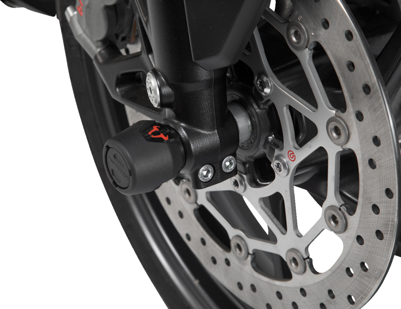 SW-Motech Axle Sliders - Front - Set - Triumph/Yamaha