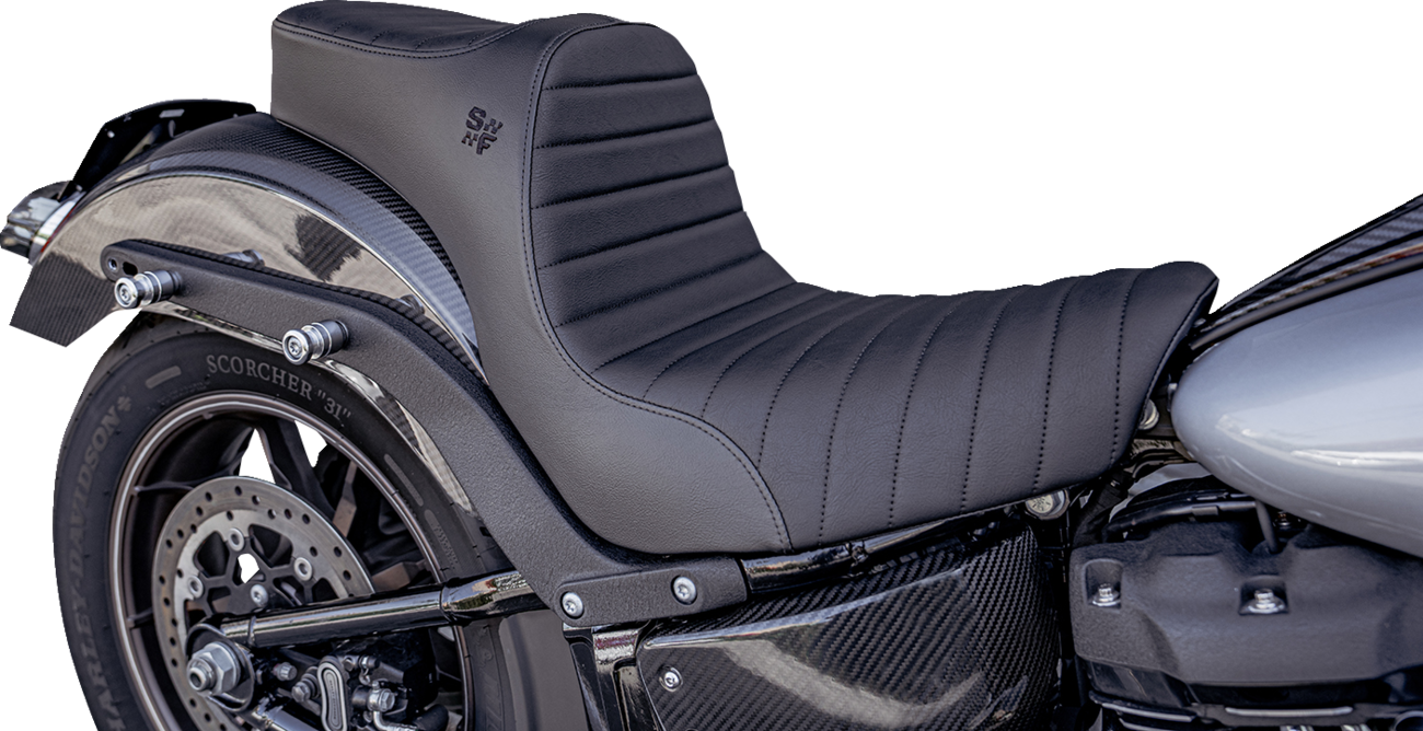 Slyfox Chariot Seat - Black Classic Stitch - Black Logo - FLSB '18-'21/FXLR '18-'26