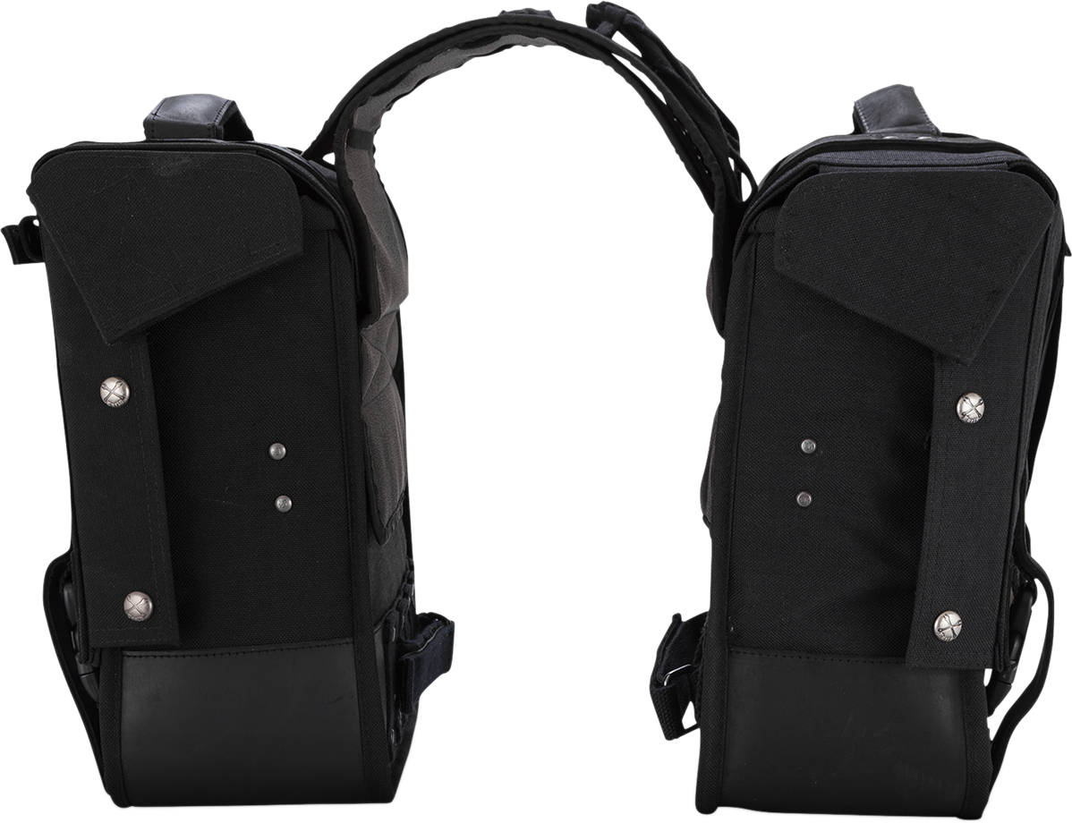 Burly Brand Throw-Over Saddlebag - Black