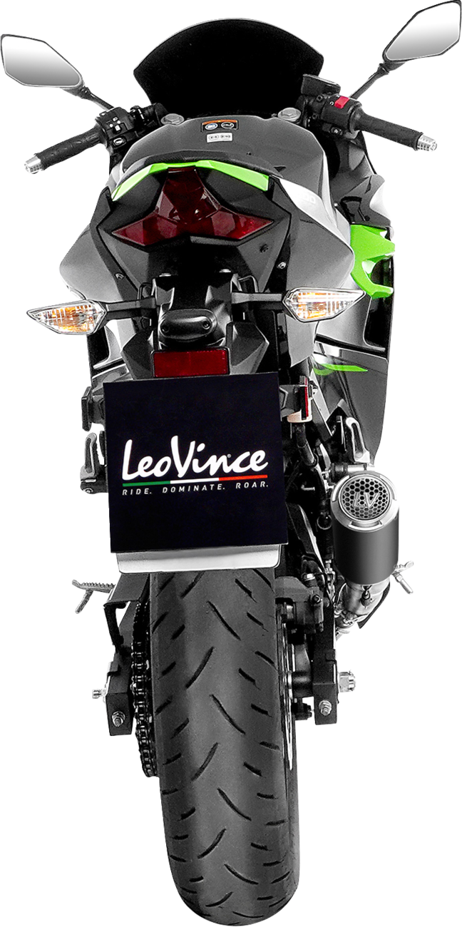 LeoVince LV Corsa S Black Edition Slip-On Muffler - Kawasaki Ninja 400/500