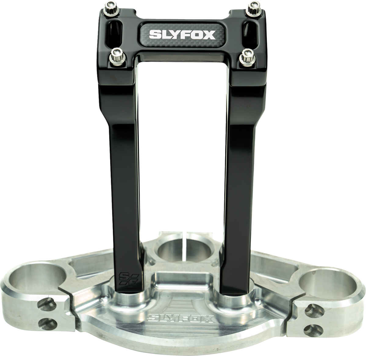 Slyfox Handlebar Riser Kit - Straight - 1" Clamping - 8" Rise - Black