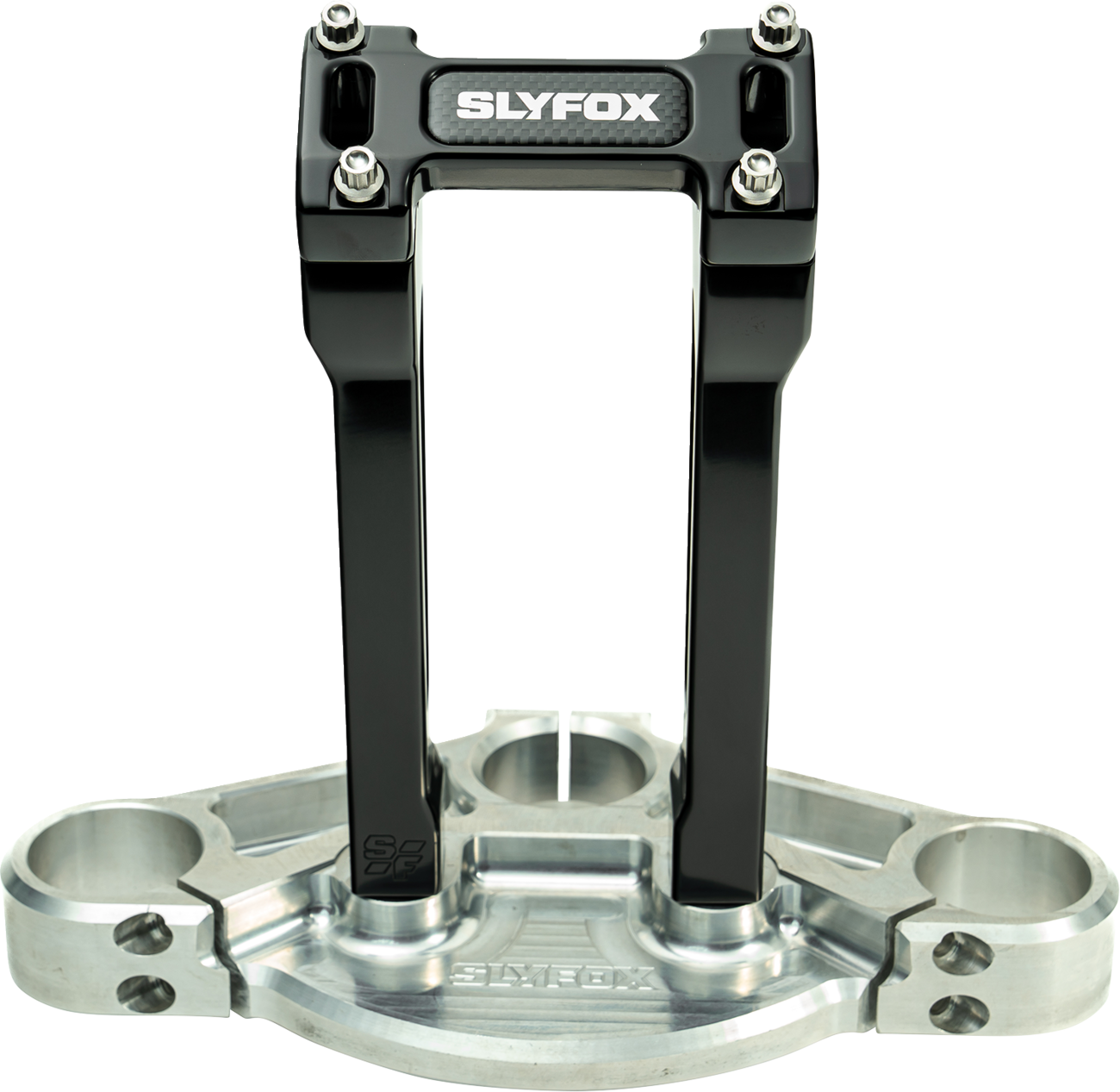 Slyfox Handlebar Riser Kit - Straight - 1" Clamping - 8" Rise - Black