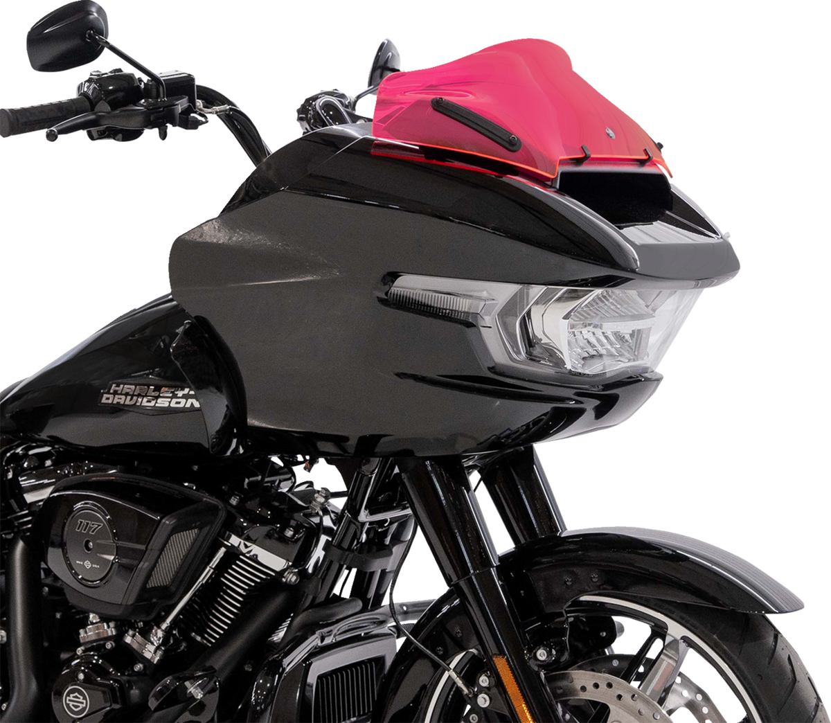 Klock Werks Ice Flare® Windshield - 10" - Pink Ice - '23-'25 FLTRX