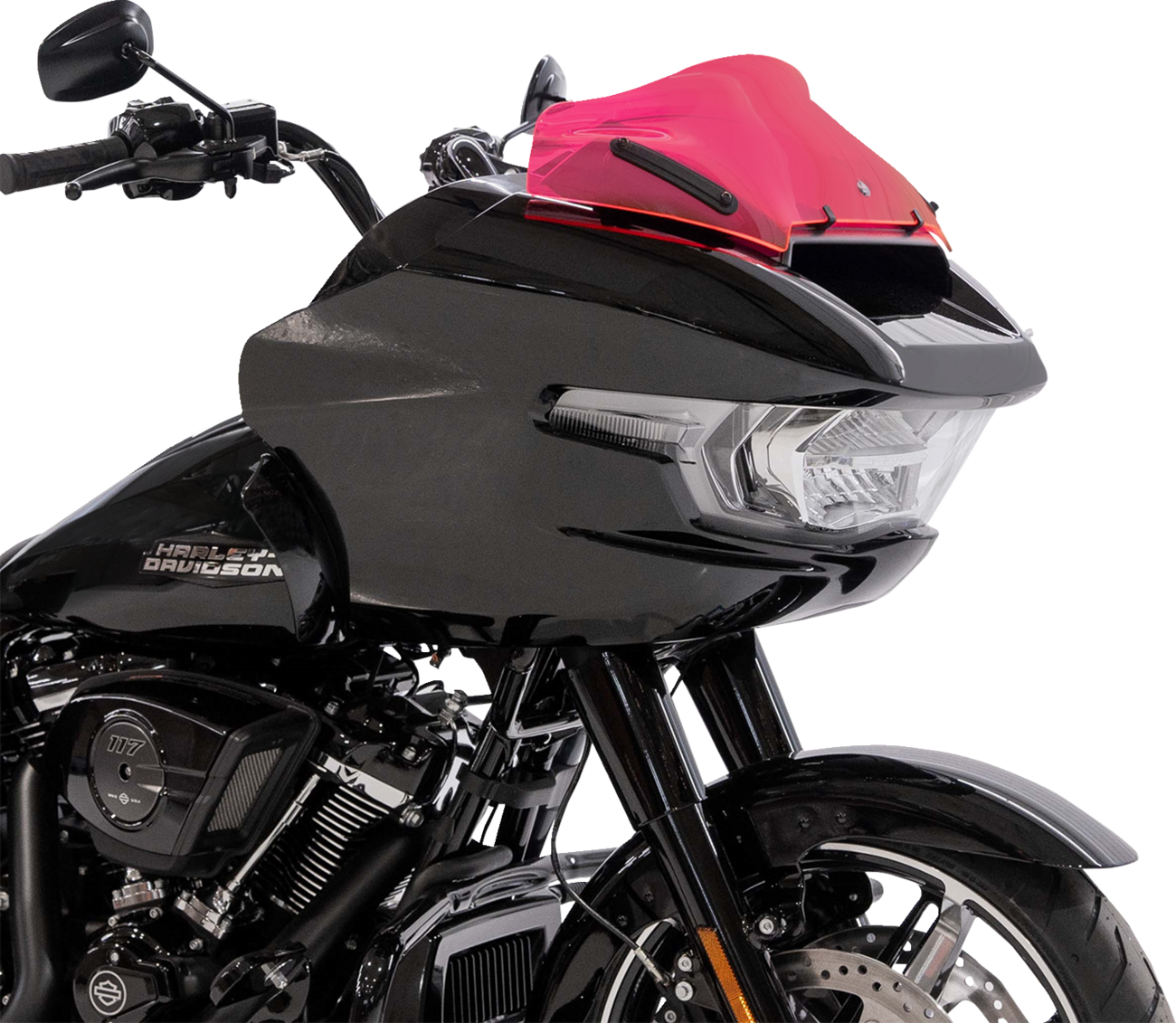 Klock Werks Ice Flare® Windshield - 10" - Pink Ice - '23-'25 FLTRX
