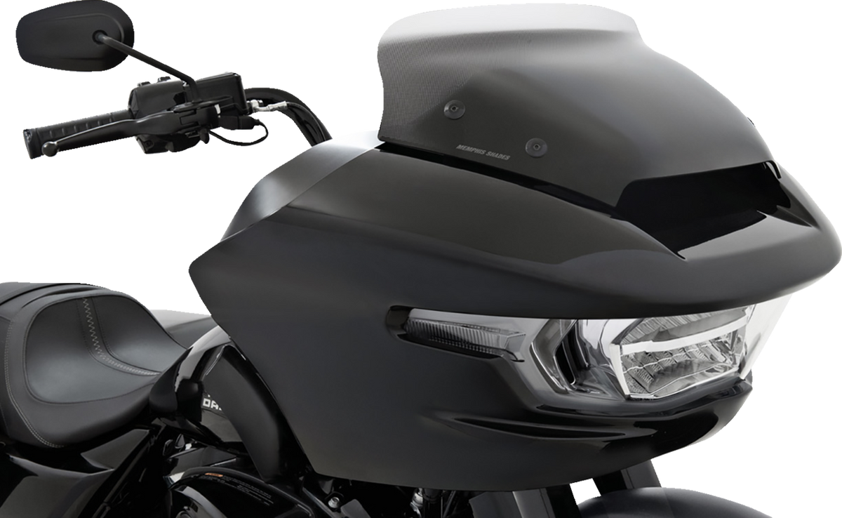 Memphis Shades Spoiler Windshield - 3" - Clear Dot Matrix - FLTR