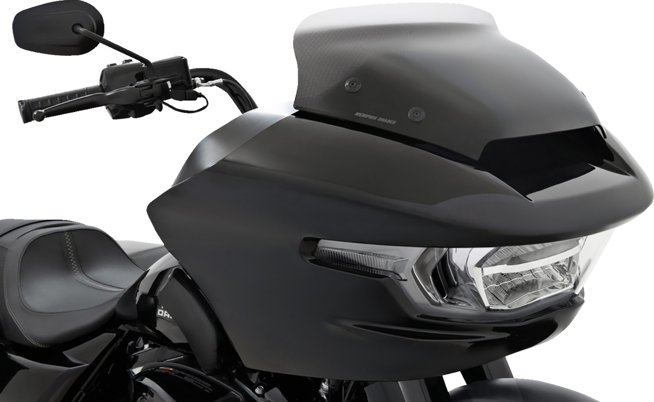 Memphis Shades Spoiler Windshield - 3" - Clear Dot Matrix - FLTR