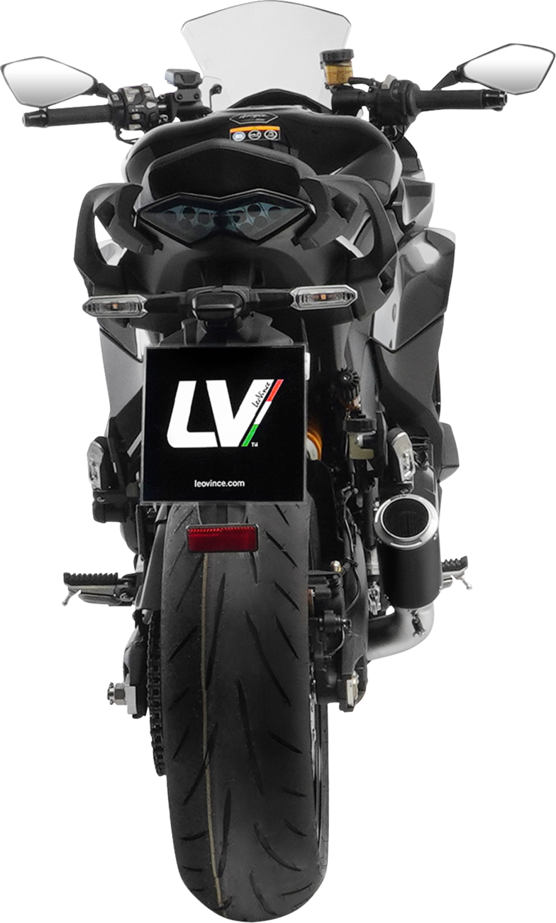 LeoVince LV-Corsa Slip-On Muffler - Black Edition - Z1000/1100
