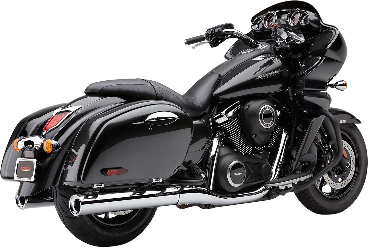 Cobra 4" Classic Slip-On Mufflers - Standard Tip - VN1700