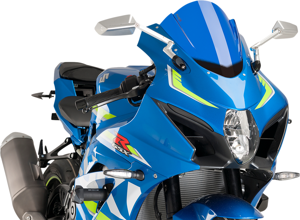 PUIG HI-Tech Parts Race Windscreen - Blue - GSX-R1000/R