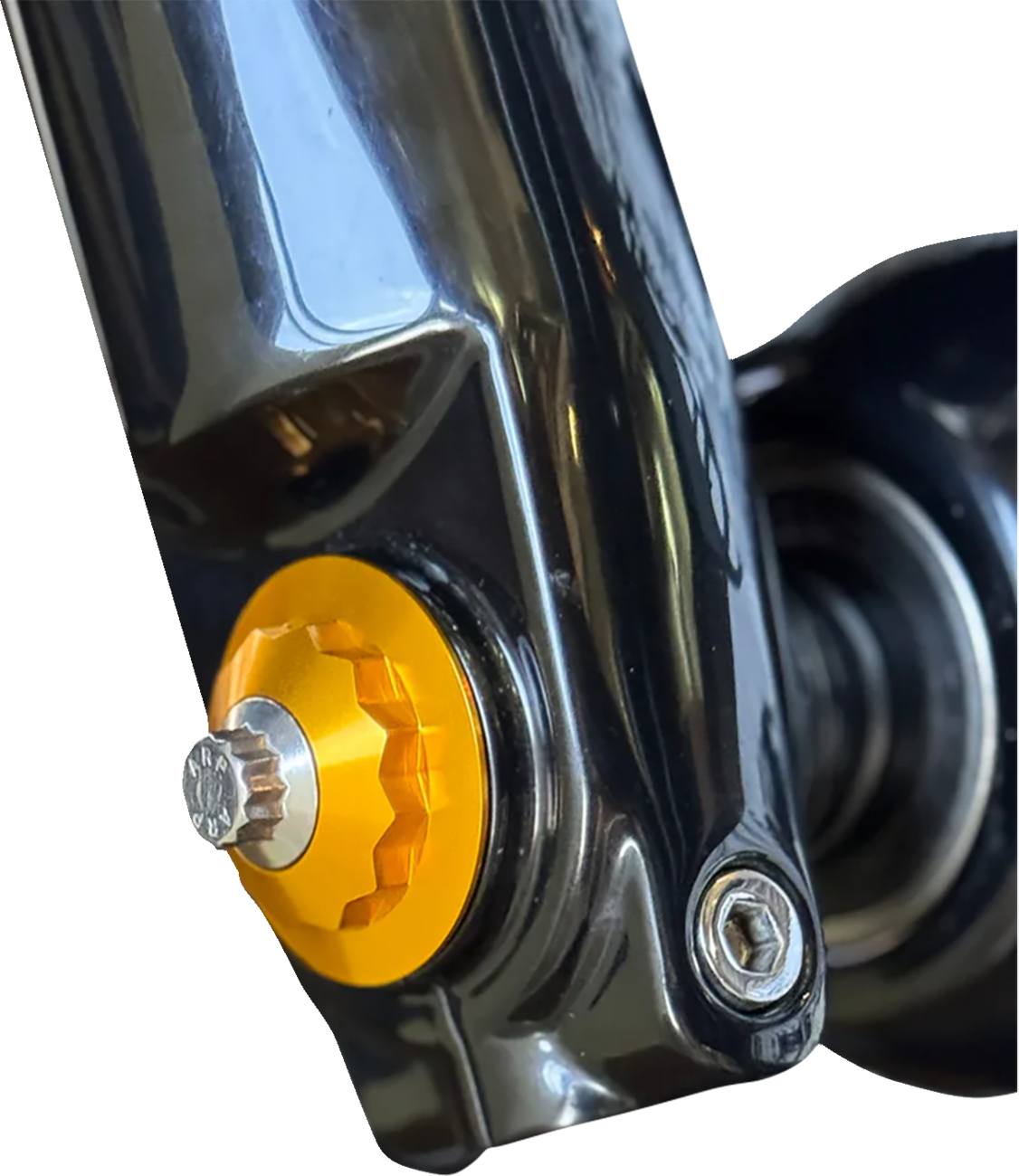 Paul Yaffe Bagger Nation Y-Axle With 12 Point Style Axle Cover Kit - Custom - Front - Gold - 25 MM