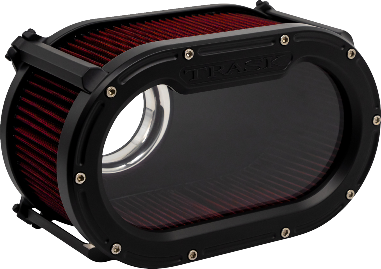 Trask Big Papi High-Flow Air Cleaner - Flat Black - Gen 2 M8