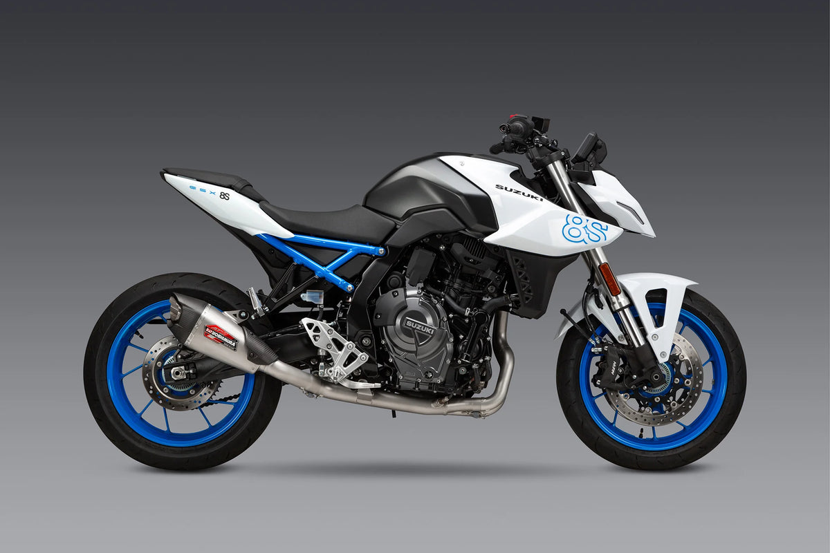 Yoshimura GSX-8S/R/T/TT 23-26 Race AT2 Stainless Full Exhaust, W/ Stainless Muffler