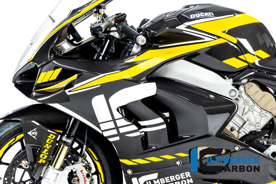 Ilmberger Carbon Fairing Side Panel Left Ducati Panigale V4 Racing - Gloss