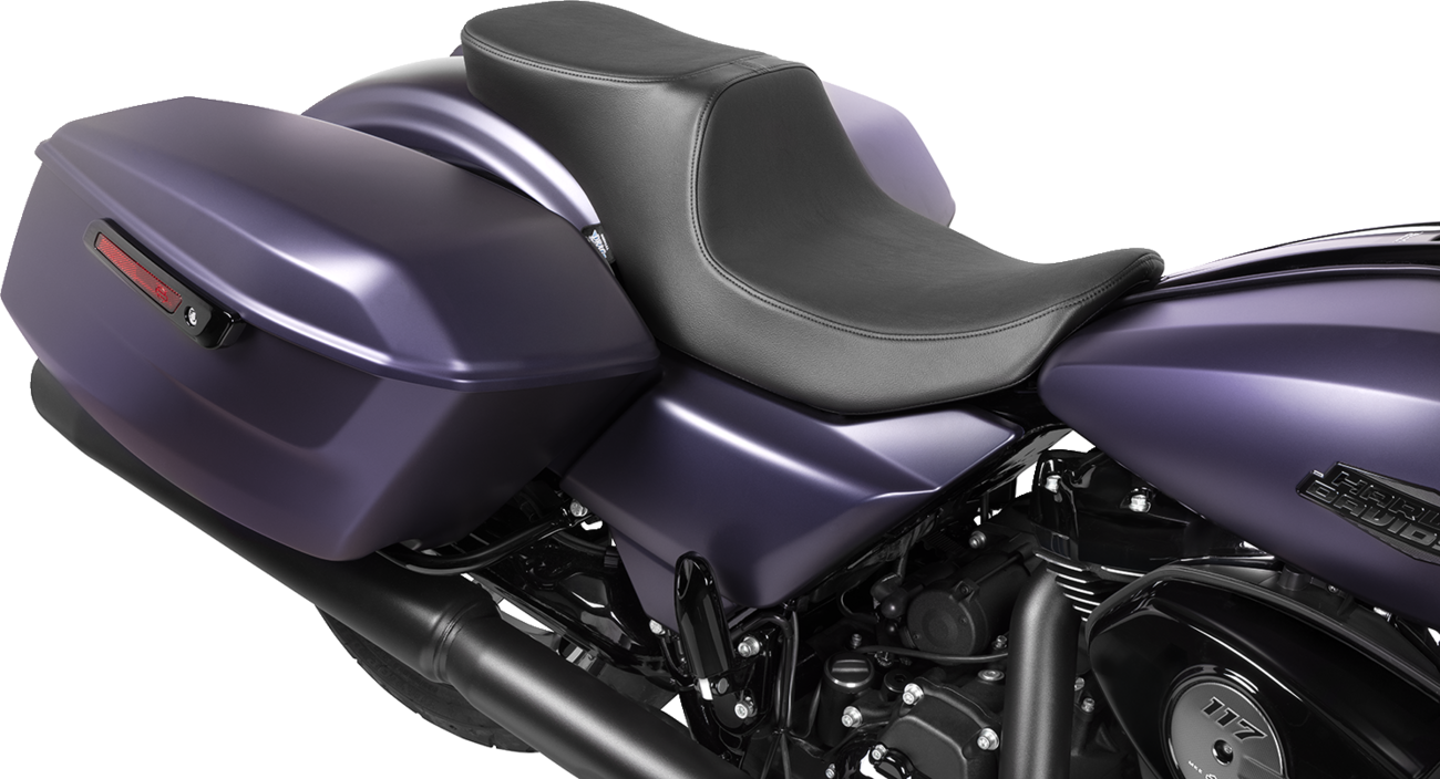 Drag Specialties Seats Predator 2-Up Seat - Vinyl - Smooth - W/O Backrest - FLTR/FLHX '23-'24