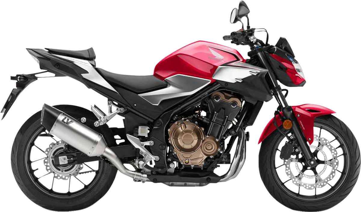 LeoVince LV-14 R Slip-On Muffler - Stainless Steel - CB/CBR 500 F/R/X