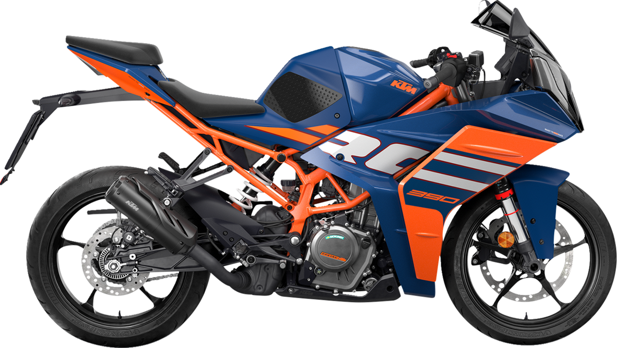 StompGrip Tank Grips - Volcano - Black - KTM - RC 390 '22-'24