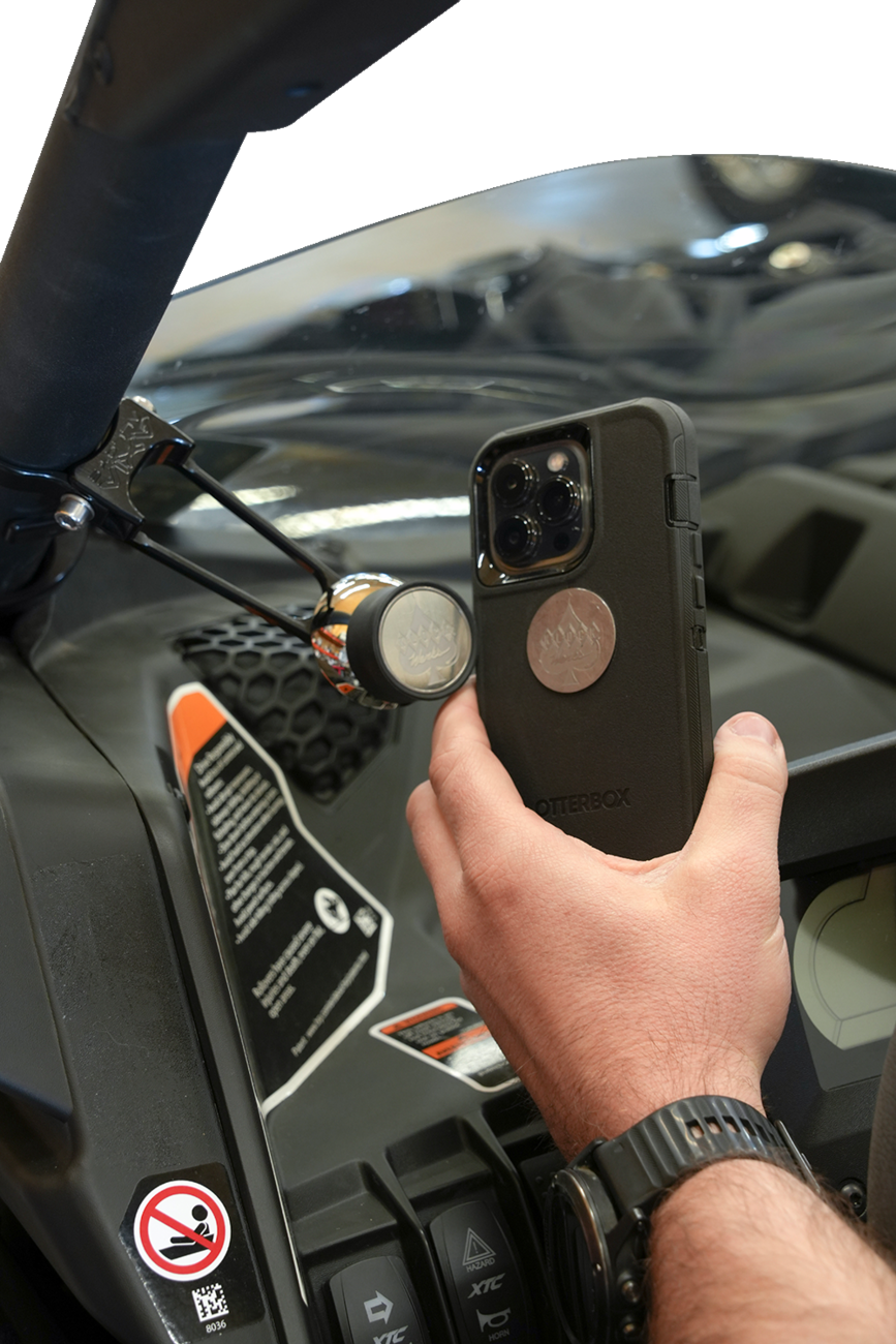 Klock Werks Roll Cage Phone Mount - Offset - 1-7/8"