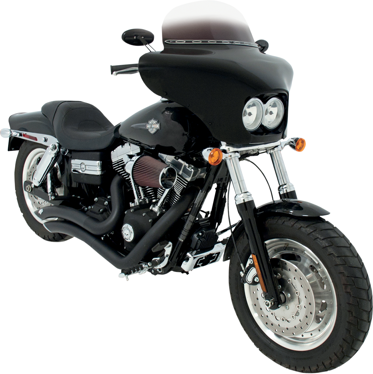 Memphis Shades Batwing Fairing - Fat Bob