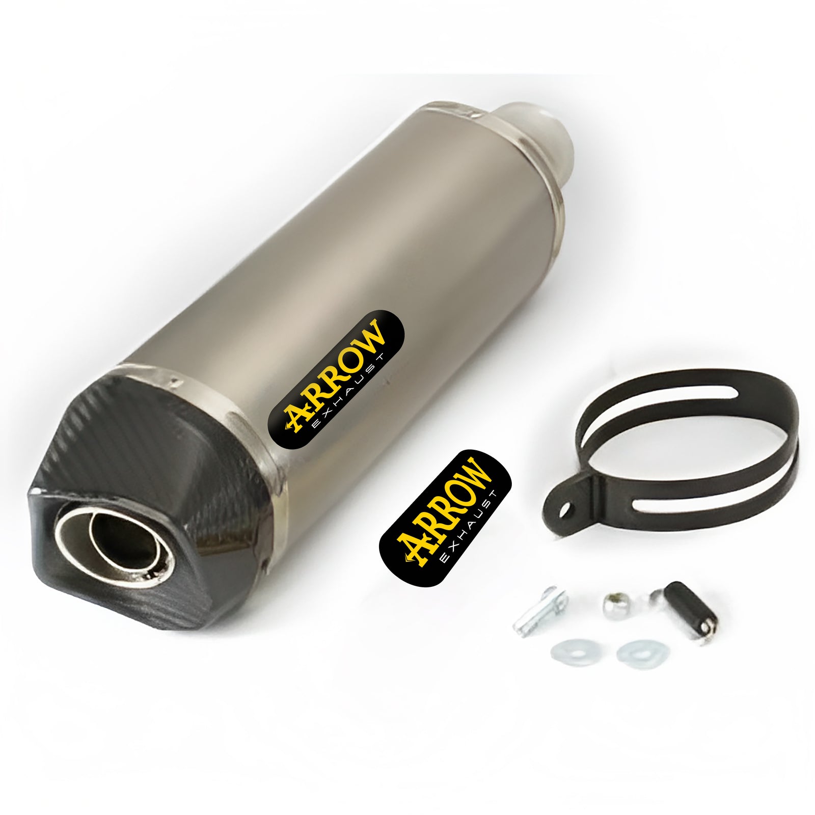 73507PK Race-Tech Titanium Slip On With Carbon End Cap