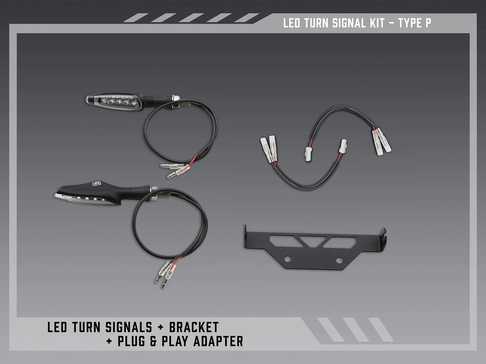 Yoshimura Type P Standard LED Signal Kit For V2 Fender Eliminators