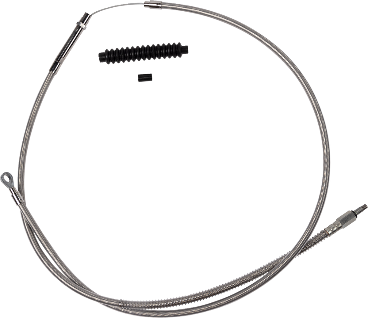 Barnett High-Efficiency Stainless Steel Clutch Cable For Harley-Davidson - +6" - '18-'23 Softail