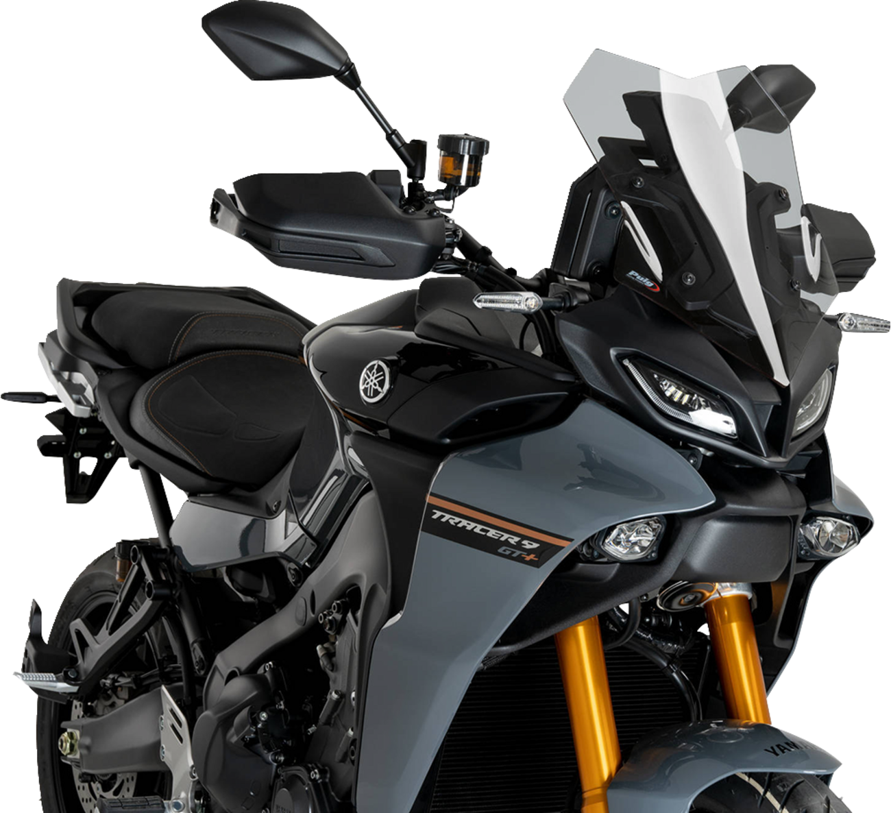 PUIG HI-Tech Parts Sport Windscreen - Light Smoke - Yamaha