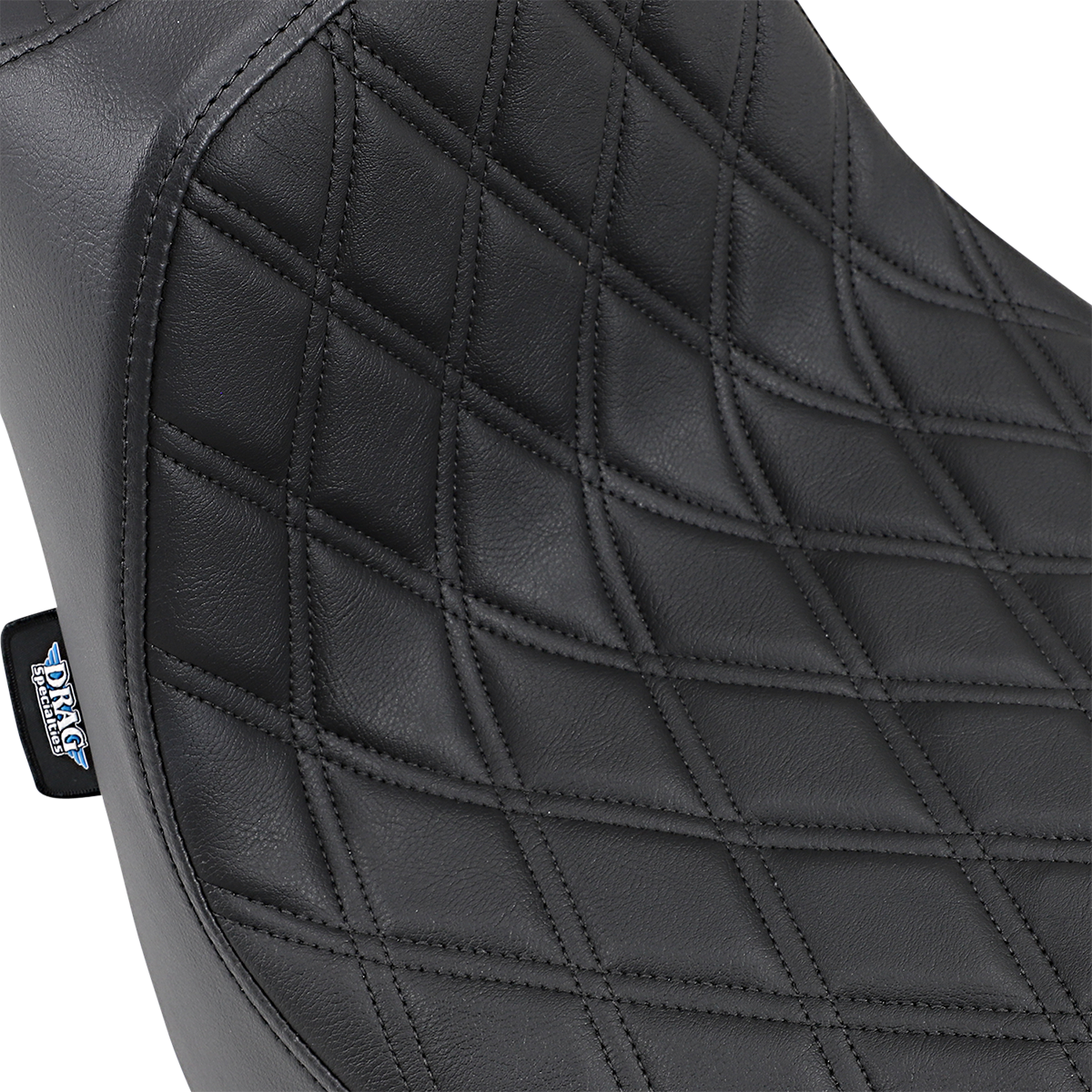 Drag Specialties Seats Predator III Seat - Double Diamond - Black Stitched - FXFB/S '18-'23