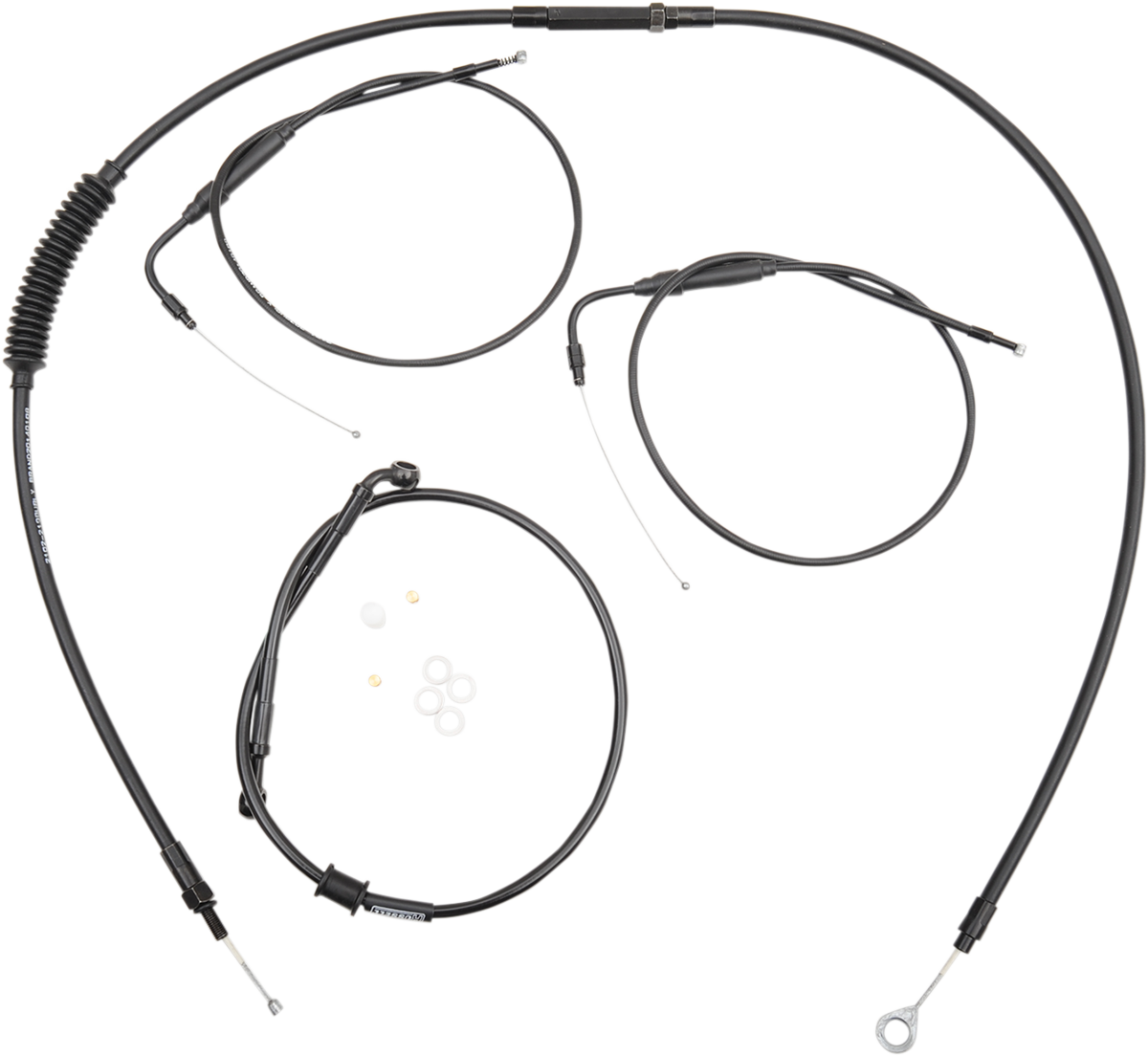 Burly Brand Handlebar Cable And Brake Line Kit For Clubman Handlebars - '07-'22 XL