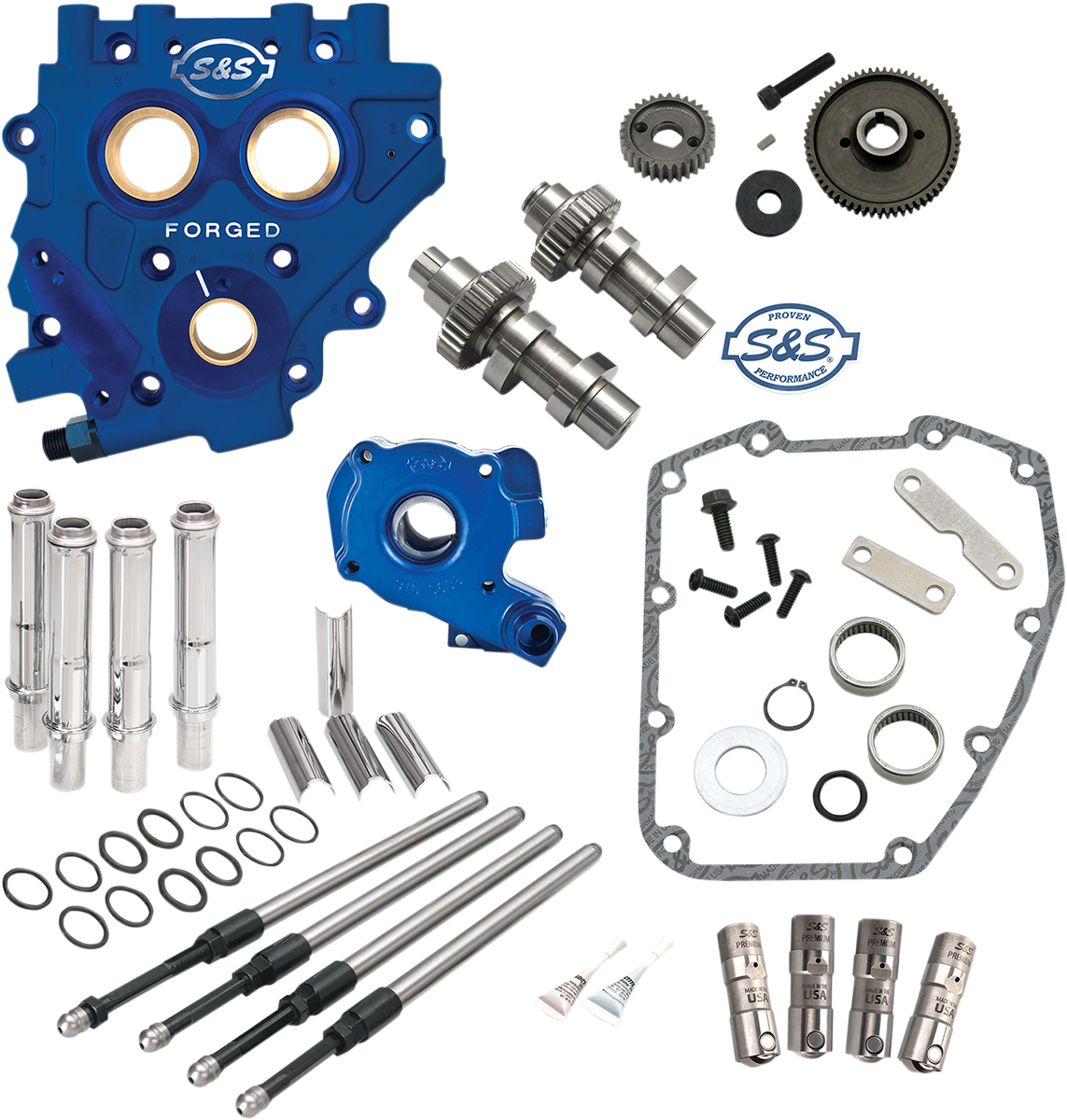 S&amp;S Cycle Cam Chest With Plate Kit - 510G - Standard Cams - Twin Cam