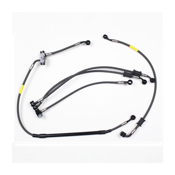 Fren Tubo Carbon Fiber Braided Brake Line Kit Yamaha YZF R6 17-19