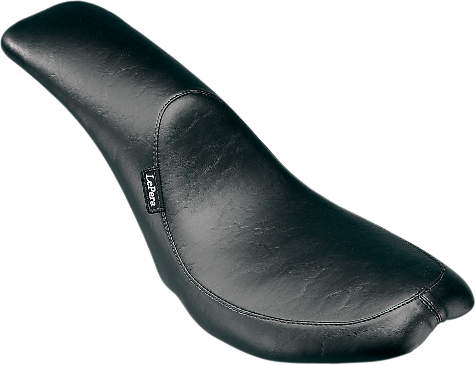 Le Pera Silhouette Full-Length Seat - Smooth - Black - FX/FL '65-'84