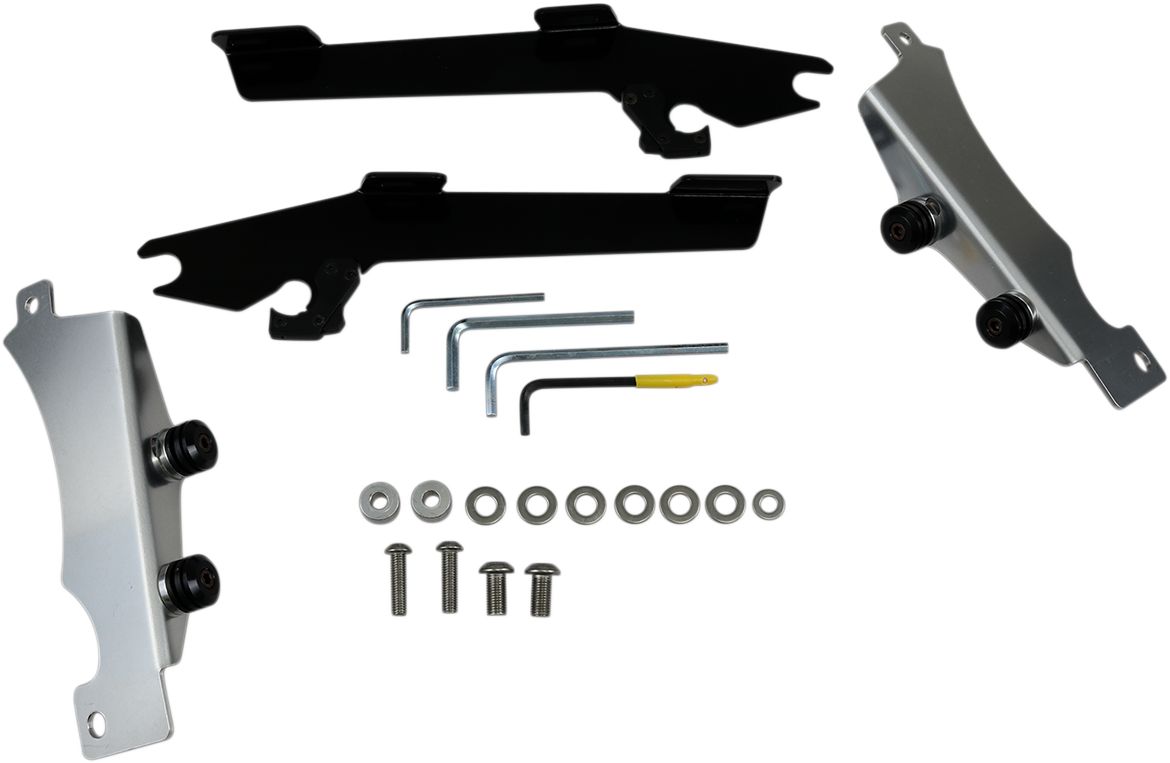 Memphis Shades Batwing Trigger Lock Mounting Kit - V Star - Black
