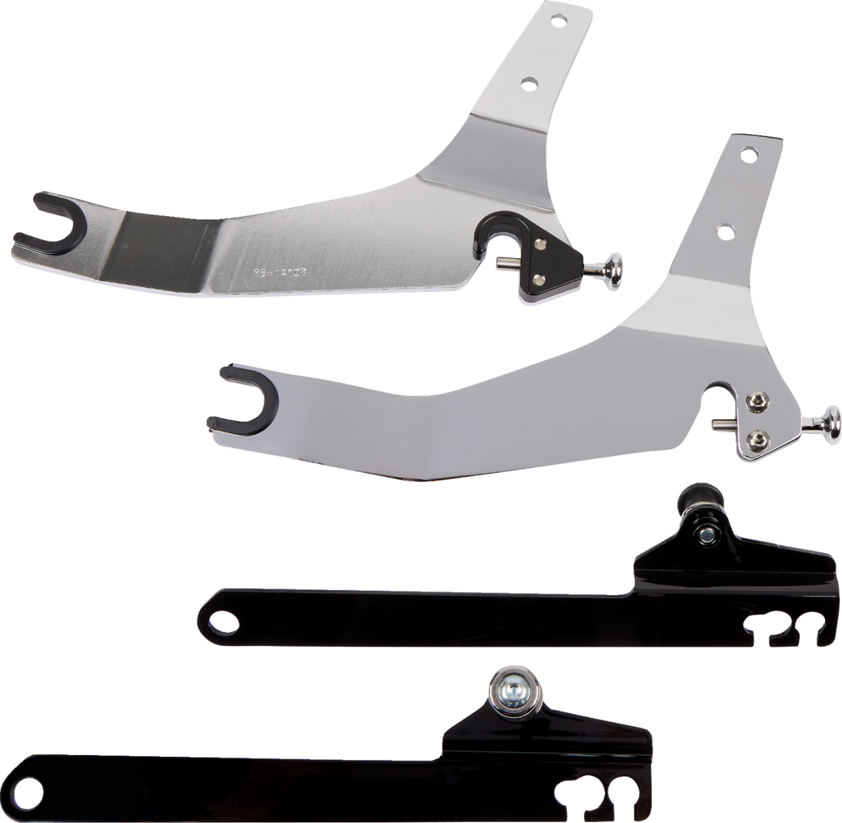 Cobra Backrest Kit - 14" - Chrome - Dyna