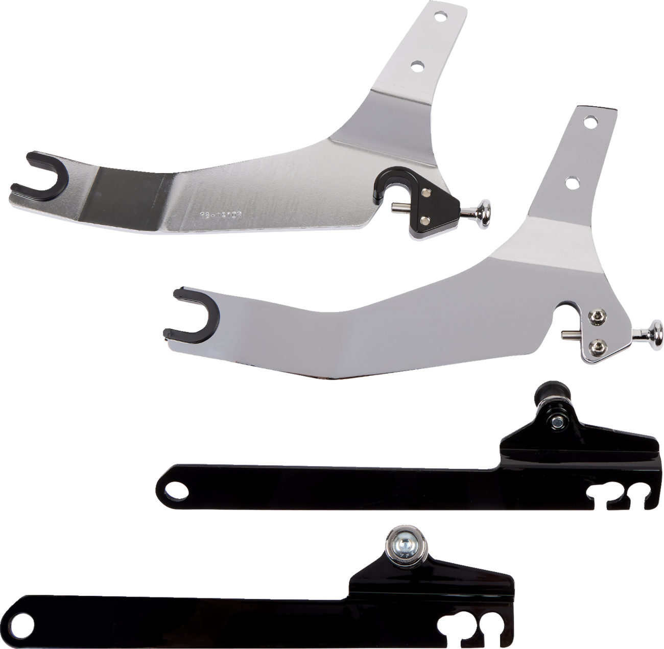 Cobra Backrest Kit - 14" - Chrome - Dyna