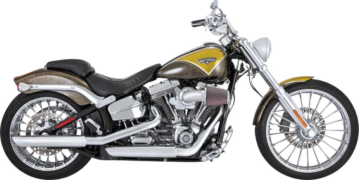 Vance &amp; Hines 3" Twin Slash Slip-On Muffler - Chrome