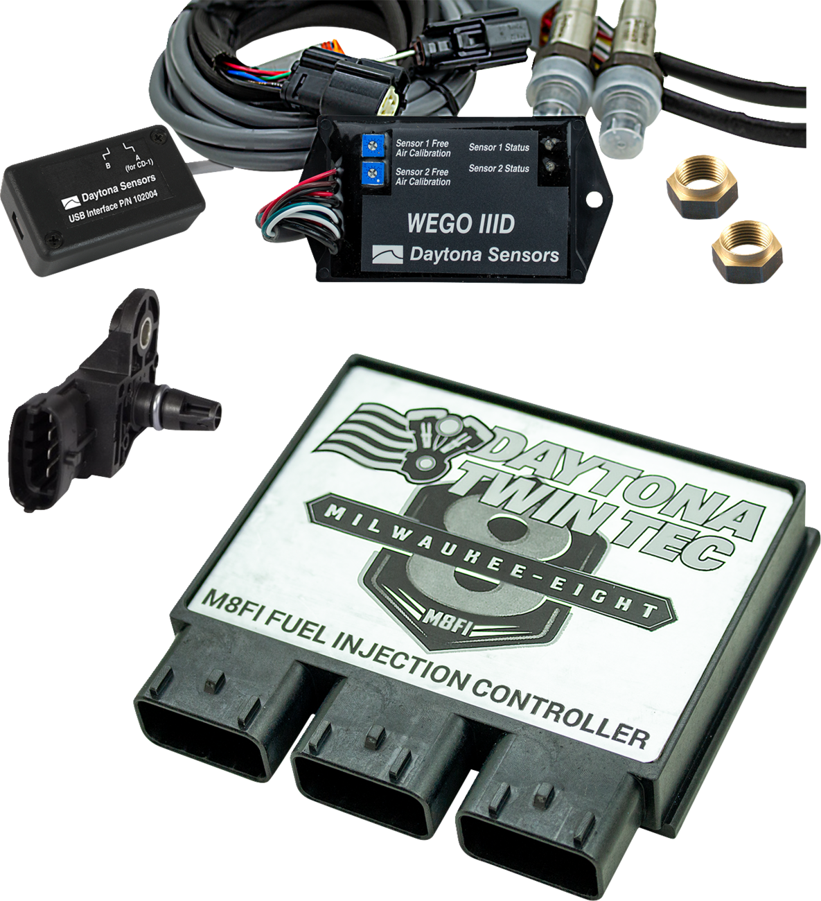 Daytona Twin TEC LLC Fuel Injection Electronic Control Module Kit With 2 BAR Manifold Absolute Sensor - '18-'20 Softail