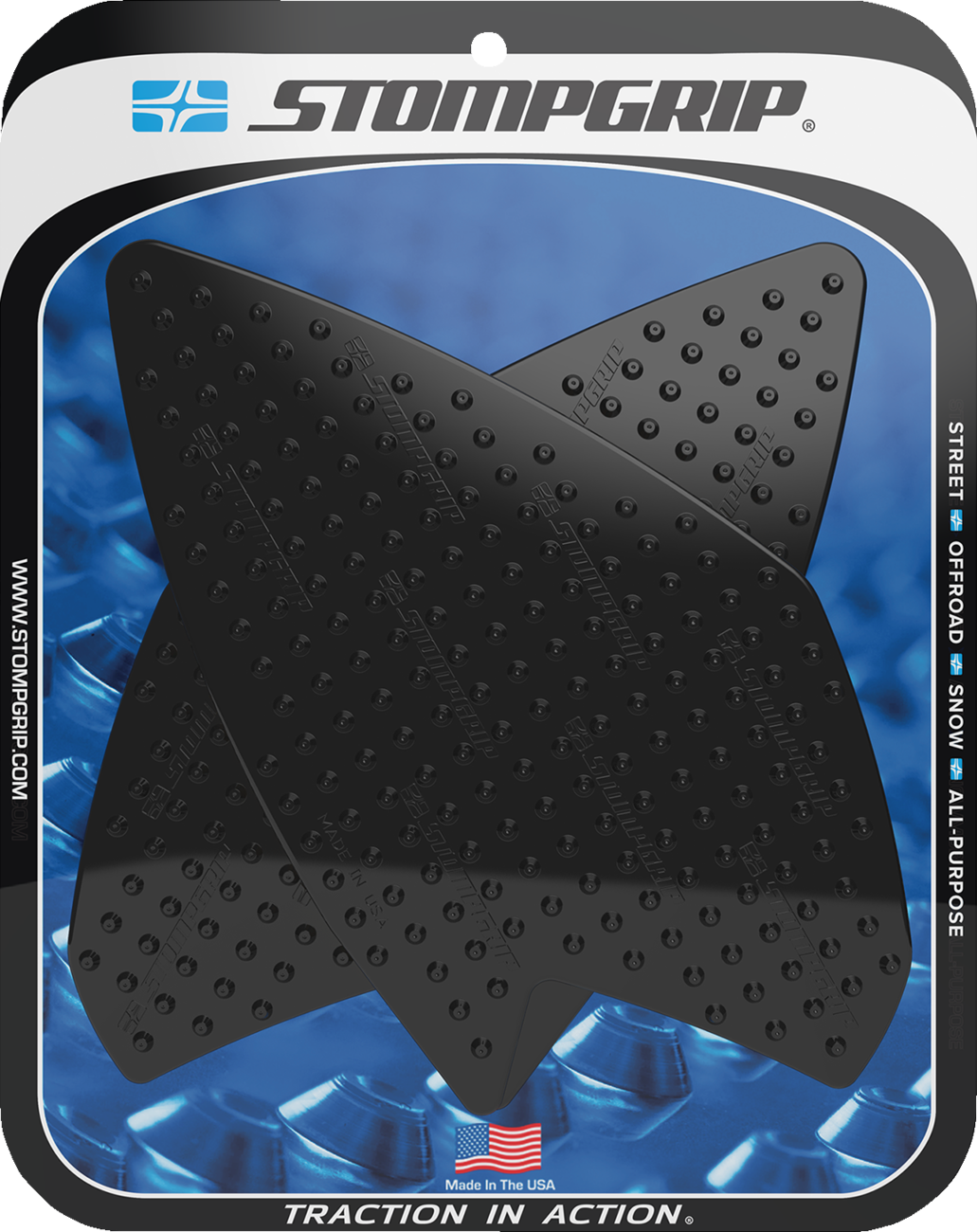 StompGrip Tank Grips - Volcano - Black - BMW - G '18-'25