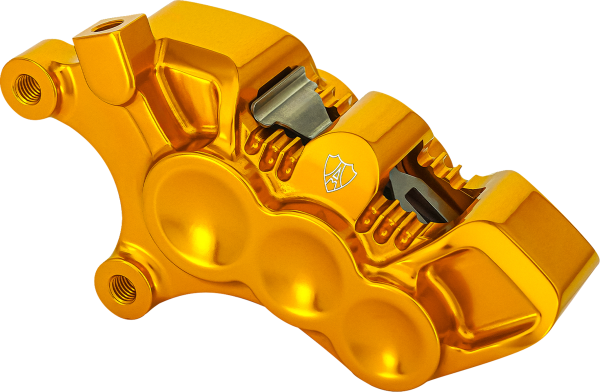 Arlen NESS Monoblock Axial Brake Caliper - 14" - Left - Gold