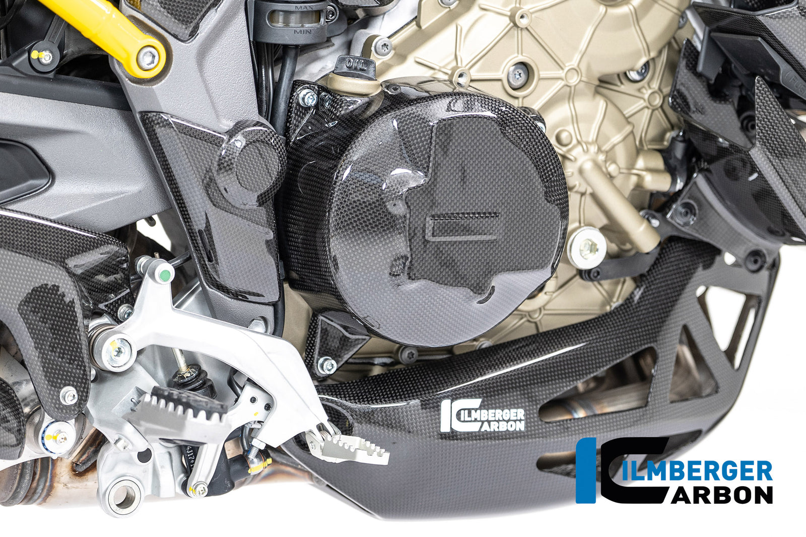 Ilmberger Carbon Clutch Cover Carbon Glossy Ducati Multistrada V4 2025