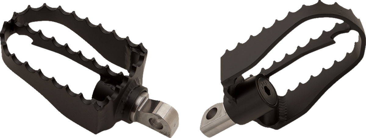 Burly Brand MX Foot Pegs - Driver/Passenger - Black