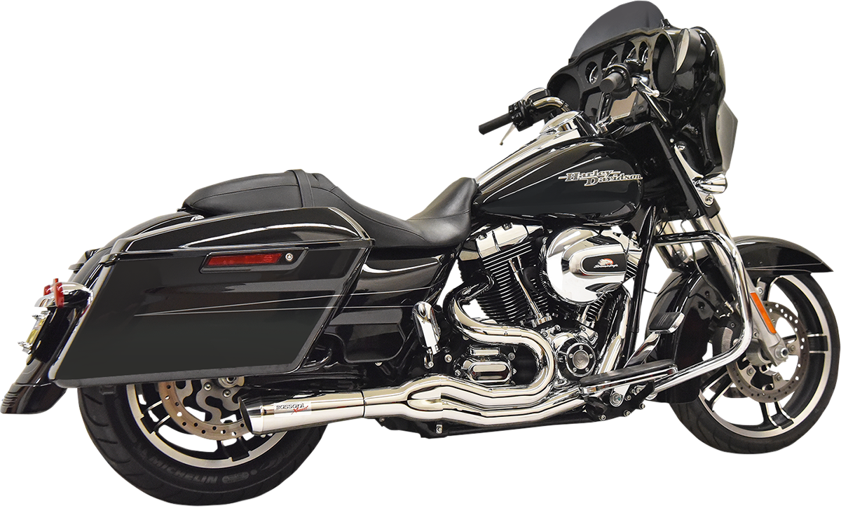 Bassani Xhaust Road Rage II 2-Into-1 Mid-Length Exhaust System - Chrome